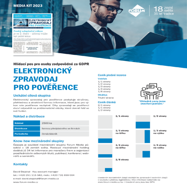 Elektronický zpravodaj pro pověřence mediakit