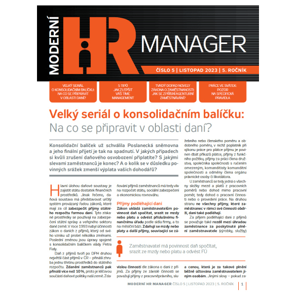 E-magazín Moderní HR manager